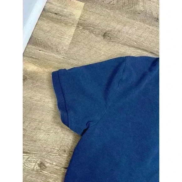 Polo Ralph Lauren Big Pony #3 Custom Slim Fit Polo Blue Rugby Short Sleeve XL - Picture 10 of 13